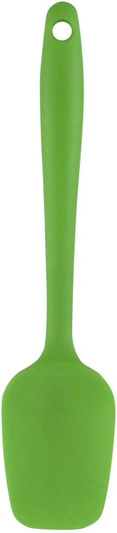 uxcell Silicone Spatula Set, Heat Resistant Kitchenware for Cooking, Baking, and Mixing - Green