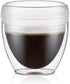 Bodum 8oz Pavina Outdoor Double-Wall Plastic Tumbler, BPA-Free, Set of 6, Clear