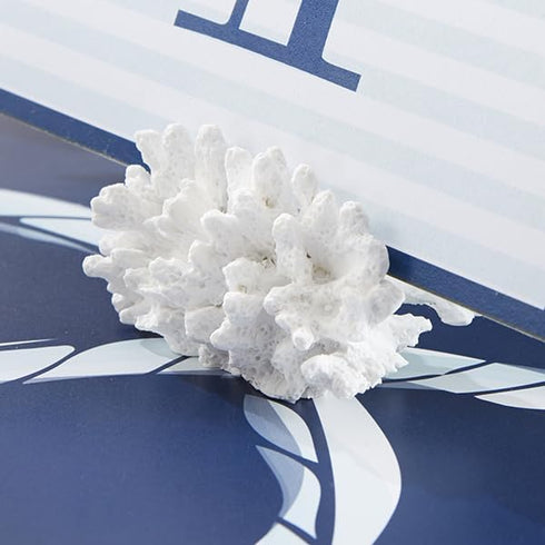 Kate Aspen Seven Seas Coral Place Card Holders - Set of 6 Coastal-Inspired Table Decor for Beach Weddings