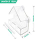 Window Bird Feeder 2 Pack, Small Acrylic Feeder with Strong Suction Cups and Drain Holes