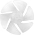 10Pcs Mini Plastic Fan Blades, Small Power Hair Dryer Fan Leaves Motor Accessories Replacement