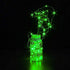 YKB 6 Pack 20 6.6FT/2M 2xCR2032(Incl) Green LED Starry String Lights with Mini LEDs on Copper Wire, Fairy Lights