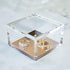 OfficeGoods Acrylic Desk Organizer – Elegant Odds & Ends Box with Gold Base for Home, Office, Kitchen, Bathroom - Small