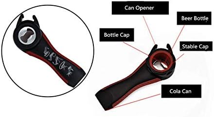 2 pcs 5 In 1 Multi-Function Can Jar Bottle Opener - Good Kitchen Tool for Small Hands, Seniors, Arthritis (Black/White)