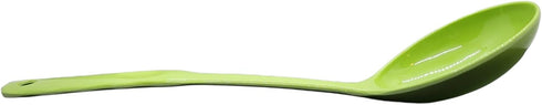 12.5" Long Handled Colorful Melamine Slotted Serving Spoon (Green, 1 Pack)