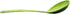 12.5" Long Handled Colorful Melamine Slotted Serving Spoon (Green, 1 Pack)