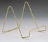 BANBERRY DESIGNS Wire Easel Display Stand, Twisted Brass Metal, 3 Inch, Pack of 6, Craft Accessory for Small Books or