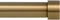 Ivilon Drapery Window Curtain Rod - 1 Inch End Cap Style Design - 28 to 48 Inch - Warm Gold Color
