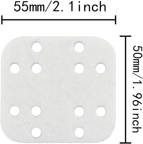 Humidifier Filter Pad ITROLLE 20PCS Square Style Nylon White Mineral Absorption Pads Replacement Descaling Pad for LEVOIT LV600HH Humidifier Mineral Filter Pad by ITROLLE