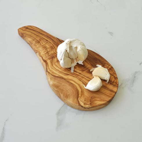 Olive Wood Garlic Chopping/Cutting Board by Naturally Med