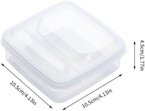 Sliced Cheese Container for Fridge, Clear Plastic Flip Lid Cheese Slice Storage Box, Refrigerator Organizer for Food