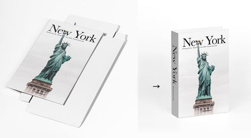 YOYMJBY 3 (3-Paris PCS Faux Decorative Books for Home Decor-Coffee Table Books Decor-Aesthetic Fake/Faux Books