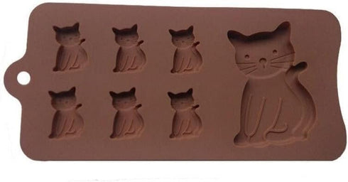 Cat Cake Mold, Silicone 3D Kitten Biscuits Fondant Handmade Bakeware Tools, Resin Clay Chocolate