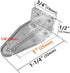 4pcs Hold Down Bracket for 1" Mini Blinds Bottom Rail Hold Clips Clear Plastic with Install Screws by APUXON