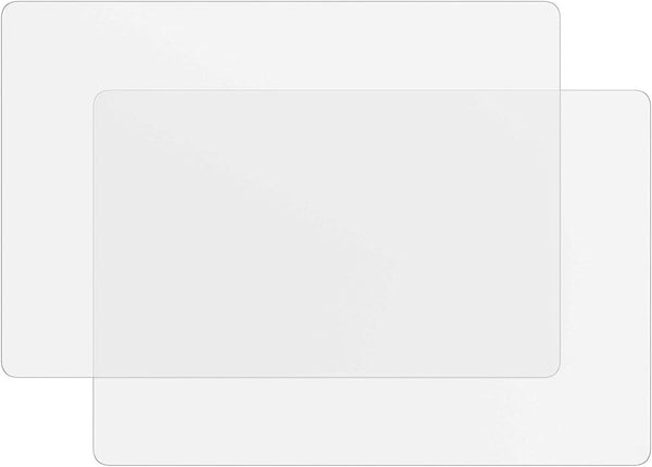 Translucent 2 Pack Silicone Mats, 23.6" by 15.7" Multipurpose Nonstick Heat-Resistant Kitchen Pad