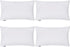 Thmyo 4-Pack 100% Cotton Lumbar Throw Pillow Case, 12x20inch/30x50cm, White (Covers Only, Not Pillows)