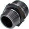WKUP F001, 1 NPT Male to 3/4 GHT Male Adapter, Pack of 2 with Rubber O-Rings
