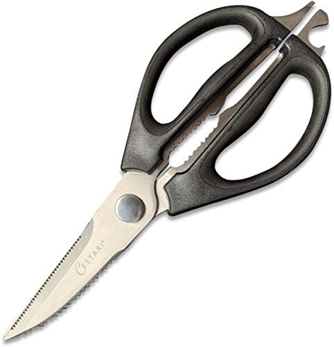 Kitchen Scissors: Heavy Duty Stainless Steel Utility Kitchen Shears for Poultry, Vegetables, Meat, Seafood, Herbs |