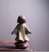 Kingzhuo Ceramic Cute Buddha Statue Monk Figurine - Creative Baby Crafts Dolls Ornaments, 4'' High