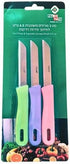 3 Piece Set of Kitchen Knives - Fruit/Vegetable