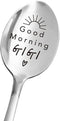 Gigi Good Morning Spoon Gift from Granddaughter/Grandson, Best Gigi Gifts for Grandma, Mother's Day Tea Coffee Spoon