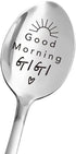 Gigi Good Morning Spoon Gift from Granddaughter/Grandson, Best Gigi Gifts for Grandma, Mother's Day Tea Coffee Spoon
