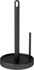Paper Towel Holder Countertop, Black Paper Towel Holder with Anti Slip Weighted