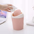 SITAKE 2 120 Pcs Plastic Mini Wastebasket Trash Can with Trash Bags, Tiny Desktop Waste Garbage Bin with Swing Lid