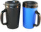 GAMA Electronics 2 ThermoServ Foam Insulated Coffee Mugs - 20 oz (1 Blue & 1 Black)