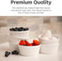 Nuwave Ceramic Ramekins 8 oz, Set of 6, Elegant Style for Baking Souffles, Custards, Puddings, 4.3” Wide & 2” Tall,