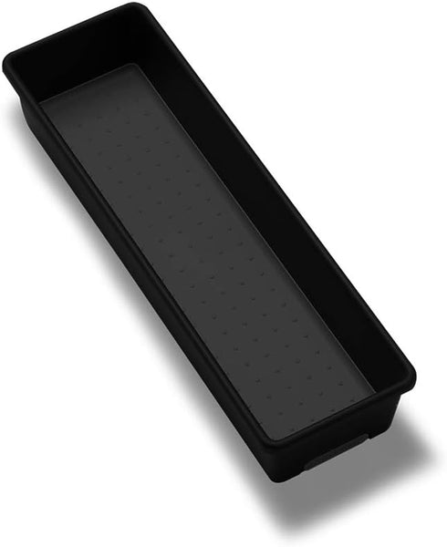 madesmart 12x3 Bin Multi-Purpose, Small Carbon with Soft-Grip Handles & Non-Slip Feet