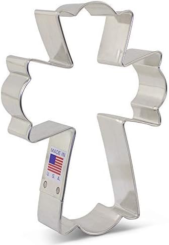 Ann Clark Large Fancy Cross Cookie Cutter - 4.5" Made in USA