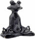 Bellaa 23101 Frog Statue - Meditation Lotus Pose Yoga Zen Buddha Outdoor Garden Decor, 6 Inch