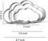 Cloud Cookie Cutter Set - 4.7”, 3.9”, 3” - 3 Piece - Stainless Steel