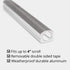 A&S Mezuzot Mezuza Aluminum Waterproof Case - Peel & Stick Easy Installation Home Blessing, Silver, 5 inch
