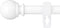 Curtain Rods for Windows 48 to 84 or 88 Inches Max, 5/8'' Metal Heavy Duty Set for Rustic Decorative Drapery.