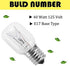 Whirlpool Microwave Light Bulb - Dimmable 125V 40W E17 Base, Fits Maytag GE Amana Over The Range Hood (2)