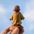 Kingzhuo Ceramic Cute Buddha Statue Monk Figurine - Creative Baby Crafts Dolls Ornaments, 4'' High