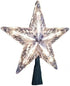 Kurt Adler 10-Light Star Treetop Set, 7-Inch, Clear