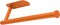 YeeBeny Orange Paper Towel Holder Kitchen Roll Holder, Paper Towel Holder - Self