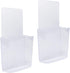 Remote Holder Wall Mount, Damage-Free (2 Pack), Clear Self-Adhesive Organizer for Mobile Phone, Keys