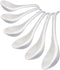 Porcelain Soup Spoons Set of 6, 6.6 Inch Ceramic Chinese Soup Spoons for Asian Ramen