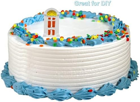 2Pcs Window Frame Silicone Maker Set, Food Grade 3D Fondant Cutter for Cake Decorating, Non Stick Baking Tools