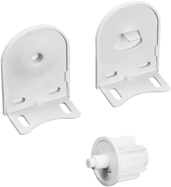 Rollerhouse 38/40mm Repair Kit for Roller Blinds, Window Shade Brackets, Electric Blinds Accessories, 1 Pair, White