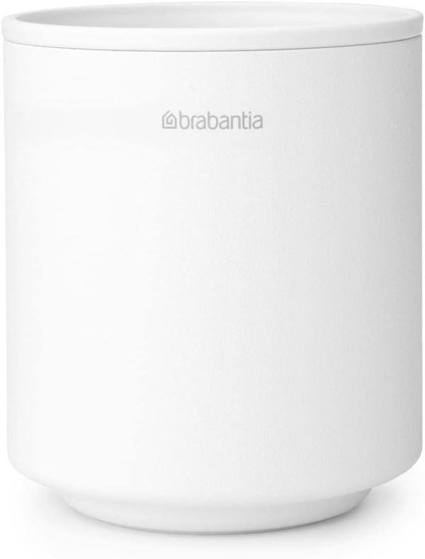 Brabantia MindSet Toothbrush & Toothpaste Holder (Mineral Fresh White) Multiple Brush, Paste,