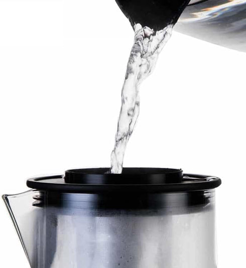 Deluxe Cold Brew Coffee Maker, 44oz/1300ml with Removable Stainless Steel Filter (Stainless Steel)