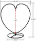 YY YEARCHY Elegant Iron Plant Stand for Hanging Terrariums - Big Heart Design
