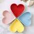 Sizikato Cute Heart Shaped Ceramic Bowl Salad Bowl Dessert Bowl Snack Bowl. by Sizikato