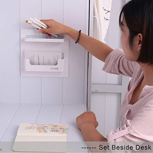 JDYOOMI Bedside Shelf Bedroom Dorm Room Rack Organizer Storage -Use as Kid Student Wall Shelf to Organize