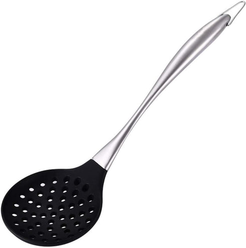 Silicone Wok Skimmer – Non-Scratch Slotted Spoon for Cooking and Frying